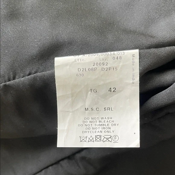 Emporio Armani Black Leather Jacket - Picture 13 of 14